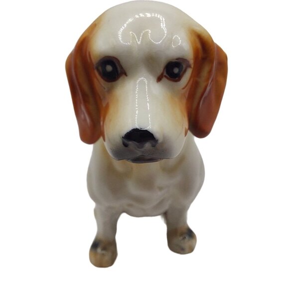 Vintage Bone China Porcelain Sitting Beagle Dog Figurine 3.25" Tall - Picture 8 of 8